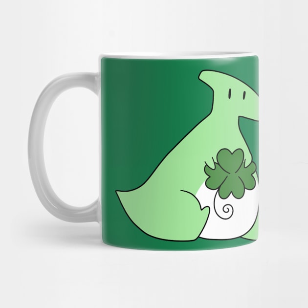 Lucky Green Hadrosaurus by saradaboru